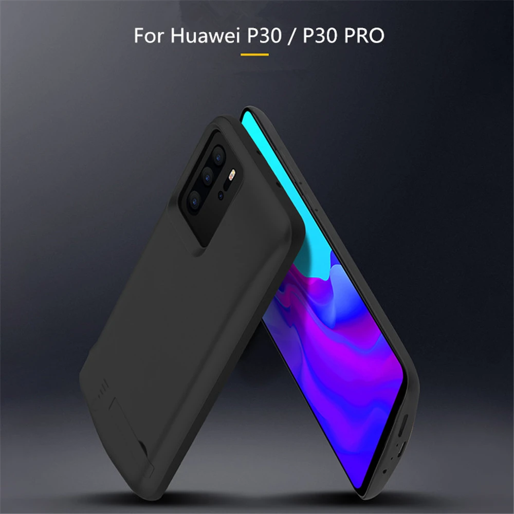Чехол с внешним аккумулятором на 5000 мАч для Huawei P30 Pro чехол зажимом задней панели