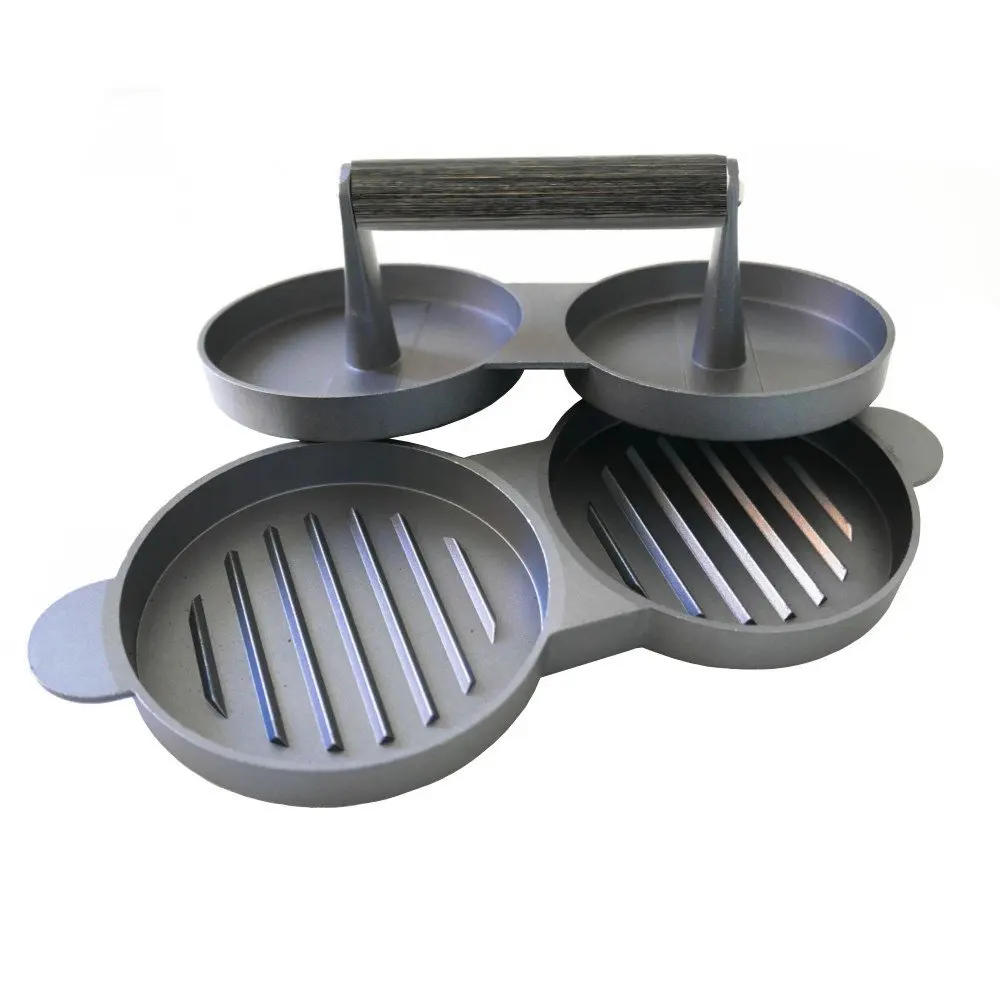 2019 Hamburgers Mold Rice Balls/Sandwich/Meat Pie Suppress Not Sticky Wood Handle (double)(00384) | Дом и сад