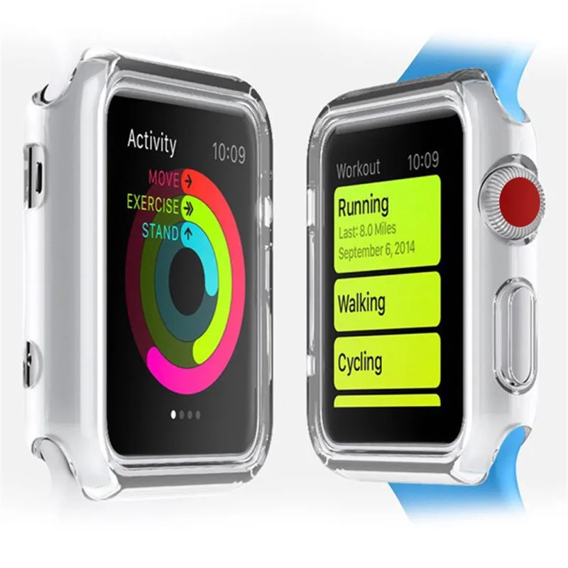 Аксессуары для наручных часов Apple Watch корпус Series4 3 2 Мягкая тонкая защитная пленка