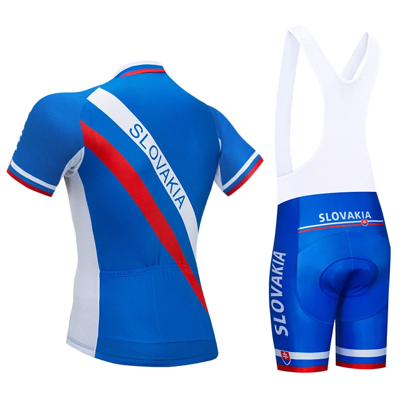 

Crossrider 2021 Pro Team SLOVAKIA Cycling Jersey Set MTB Uniform Bicycle Clothing Bike Wear Mens Short Maillot Culotte Suit