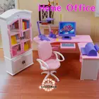 Стул компьютерный для Барби кукольная мебель, аксессуары, обеденный стол для кухни, спальни, праздничный подарок для девушки сделай сам