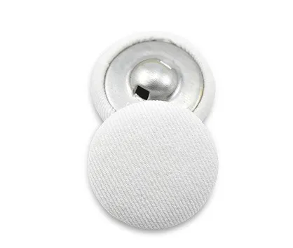 white 10/15/18/20/25/30 мм костюм круглая кнопка; сочетающиеся со всем, Модные ручной работы с пуговицами из ткани для Костюмы декоративные пуговицы аксессуары P086 - Цвет: white