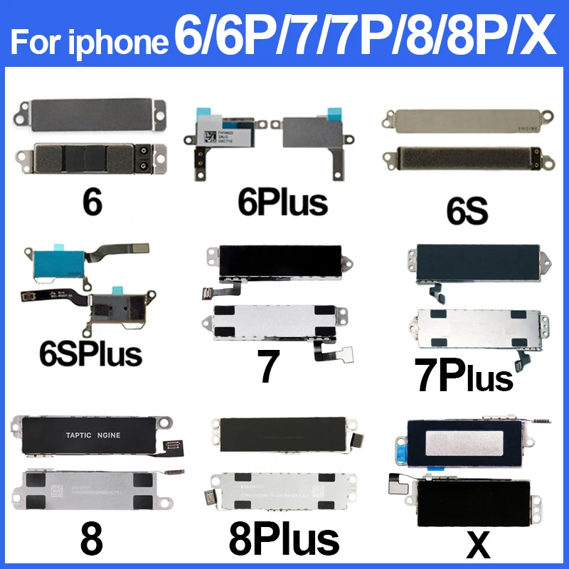 Гибкий кабель вибратора для iPhone 6 6S 6plus 6splus 7 7plus 8plus X запчасти мобильного