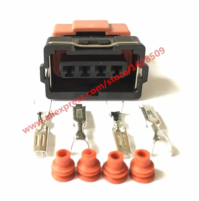 10 Sets 4 Pin Auto Connector 10378 Female For Toyota AGE 16V TPS Mitsubishi KA24 SR20 MAF EVO Lancer | Обустройство дома