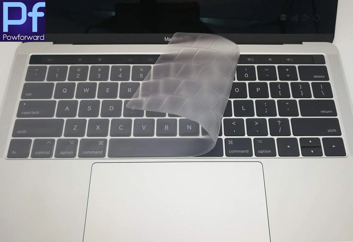 Силиконовый защитный чехол для клавиатуры MacBook Pro с сенсорной панелью 13 дюймов и 15