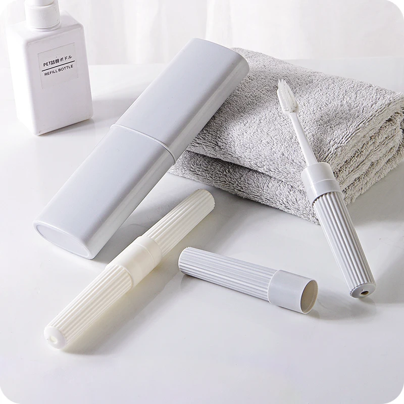 Nordic Style Fashion Design Bathroom Toothbrush Storage Case Travel Camping Portable Toothbrush Holder Case Tooth Brush Storage