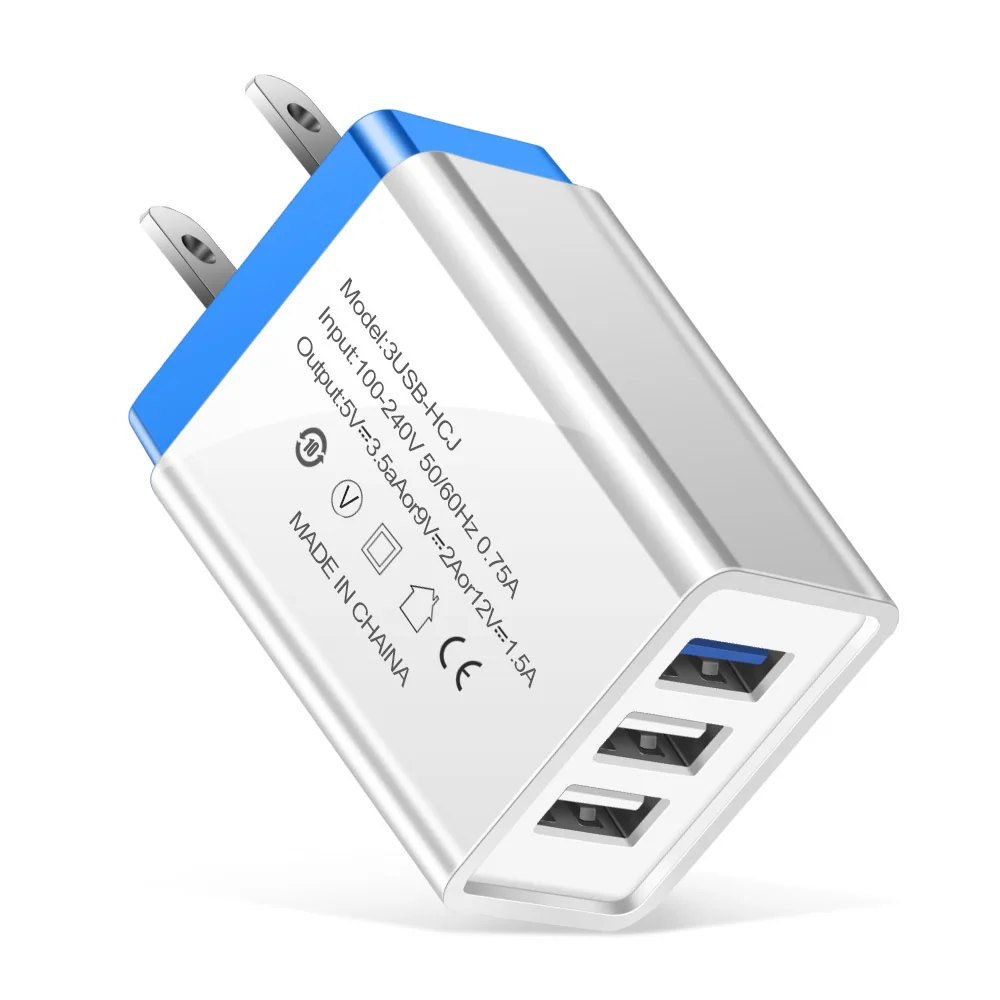3 порта USB зарядное устройство Универсальное зарядное устройство для мобильного телефона EU/US для iPhone 6 7 8 Plus X Max Быстрая зарядка настенное зарядное устройство для huawei Xiaomi