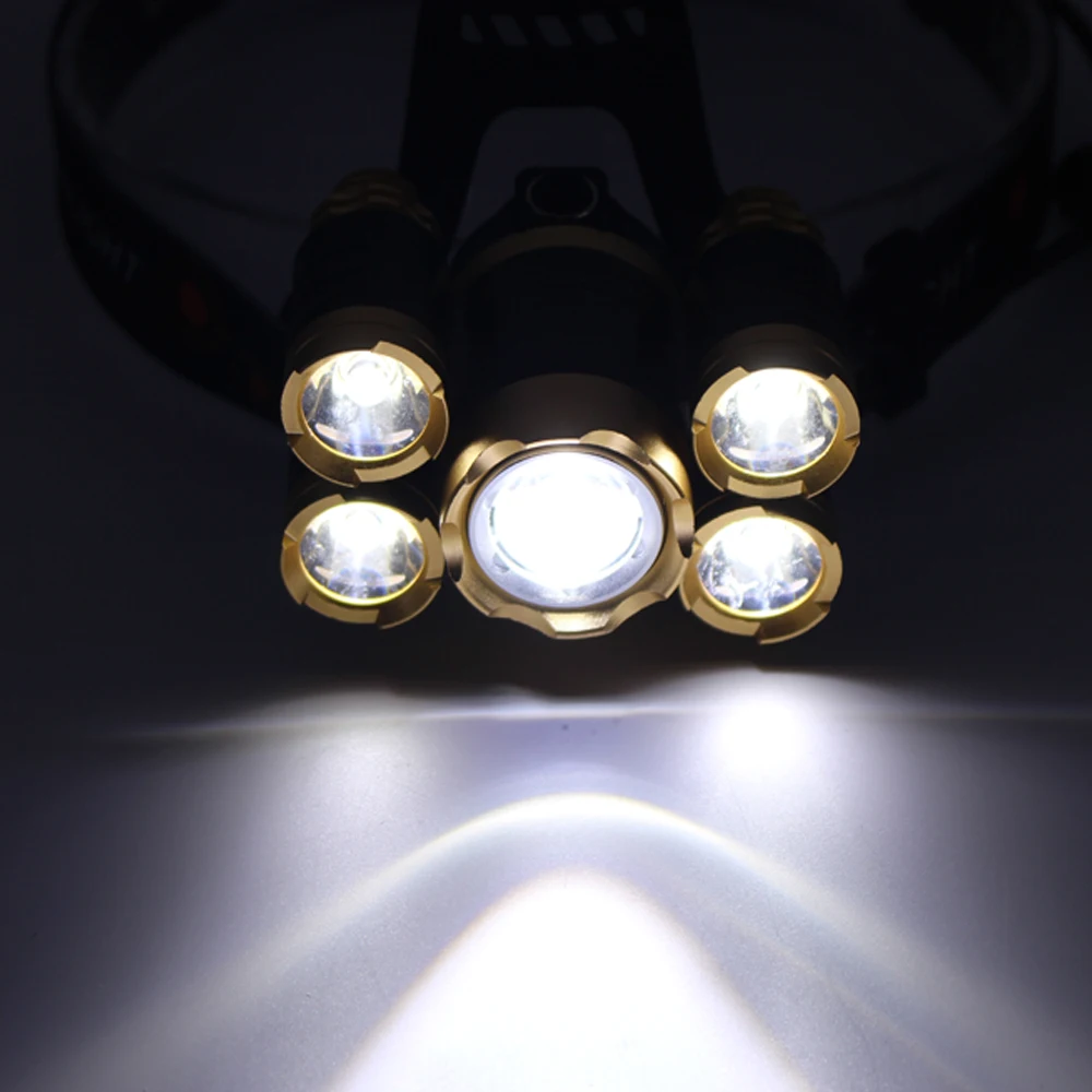 Налобный фонарь T6 + XPE светодиодный 18650 лм с 5 Светодиодами|led headlight|headlight ledheadlights