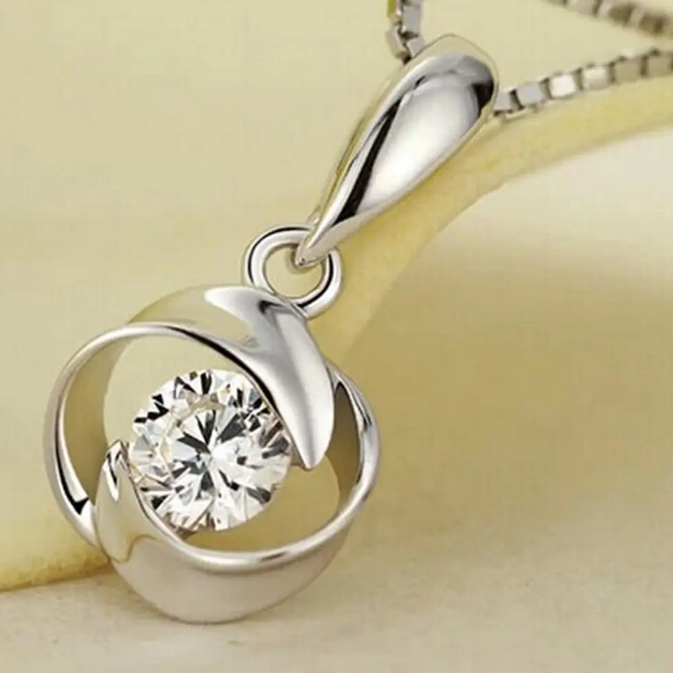 Кулон из серебра 925 пробы в виде цветка | Украшения и аксессуары