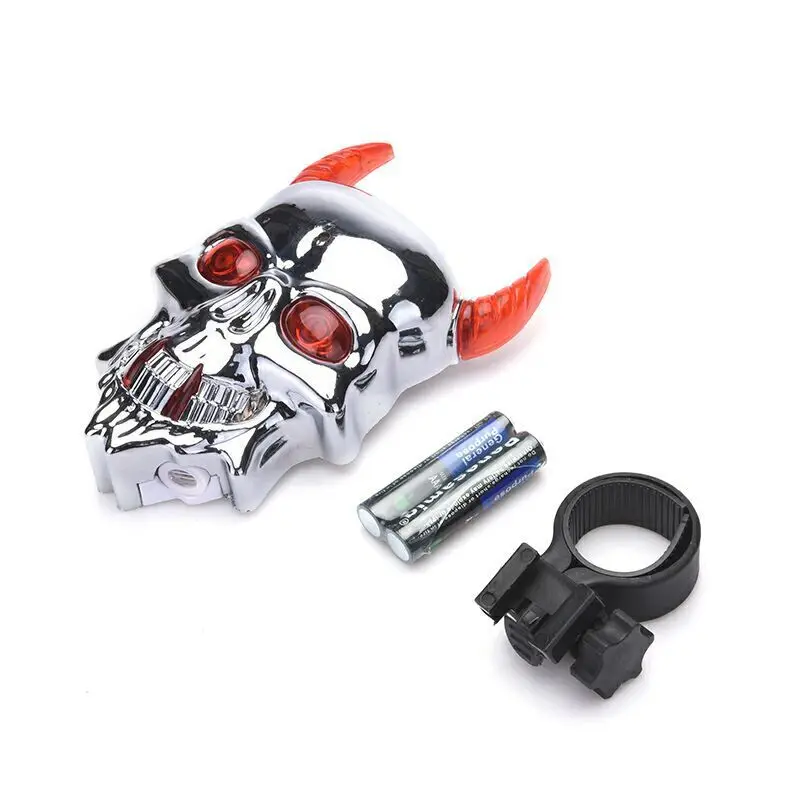 Велосипедный лазерный задний фонарь в форме черепа 7 режимов красный зеленый