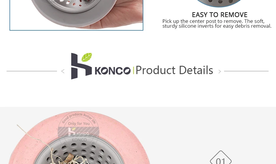 Konco присоски силиконовые ванная комната анти-Блокировка Инструменты кухонная раковина слив круглый Слив для пола Крышка Заглушка фильтр для воды Kithen Gadets