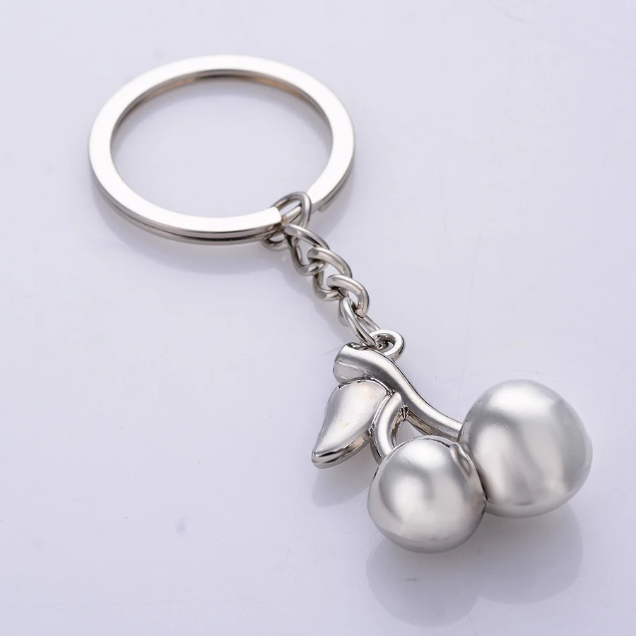 Прекрасный вишневый брелок держатель творческий сплав для ключей llavero Сумочка с