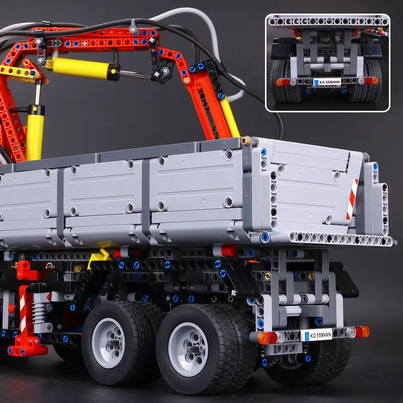 Испания DHL 20005 Technic серии Arocs модель грузовика строительные блоки кирпичи
