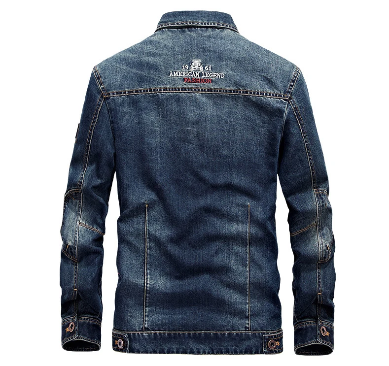 LONMMY M-4XL 2018 мужские куртки и пальто хлопковая джинсовая куртка в стиле милитари