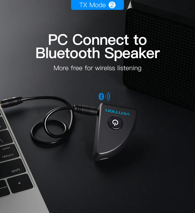 Vention Bluetooth аудио приемник передатчик беспроводной для ТВ наушники Колонки Aux 3,5 мм беспроводной Bluetooth 4,2 аудио адаптер