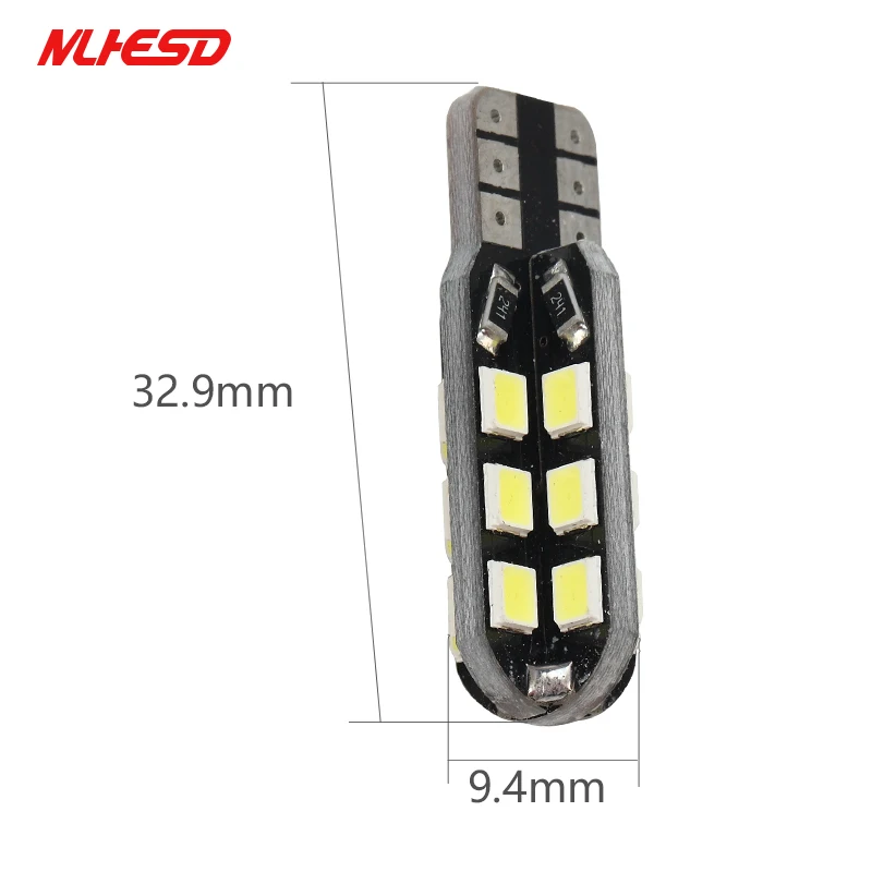 100 шт./компл. T10 24smd 2835 smd светильник t10 24led клиновидные боковые парковочная лампа