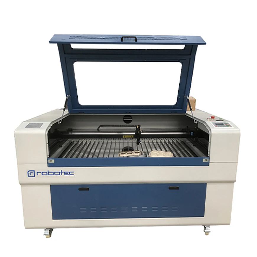 

China Robotec laser cutting machine 100w 150w/galvo laser cutting paper machine