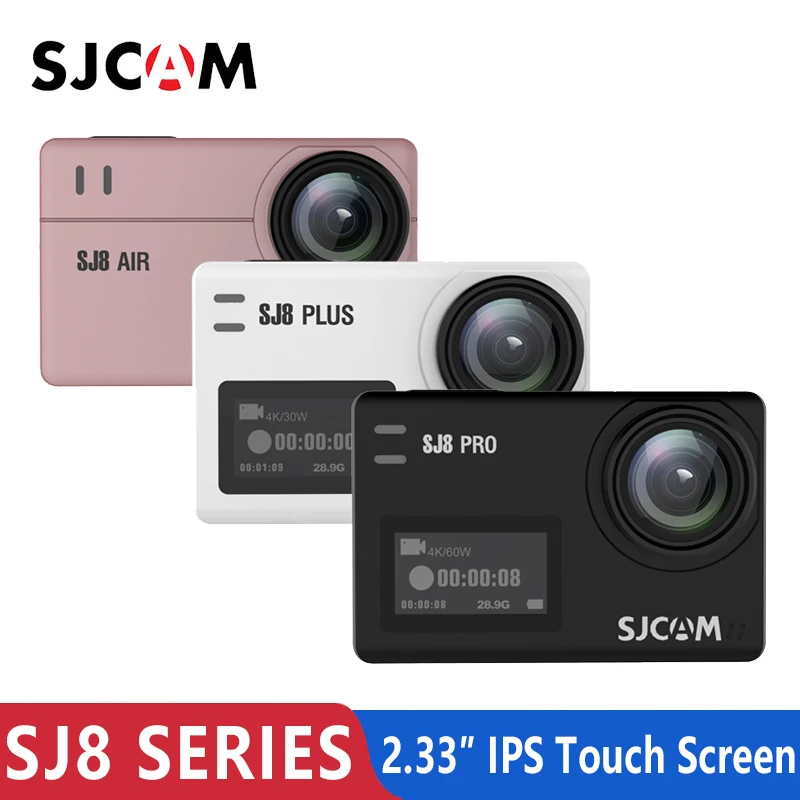 SJCAM SJ8 pro Экшн-камера 4K sj8 plus Спортивная камера sj8 air 1296P wifi Водонепроницаемая Спортивная DV 2,33 с сенсорным экраном уличная SJ cam