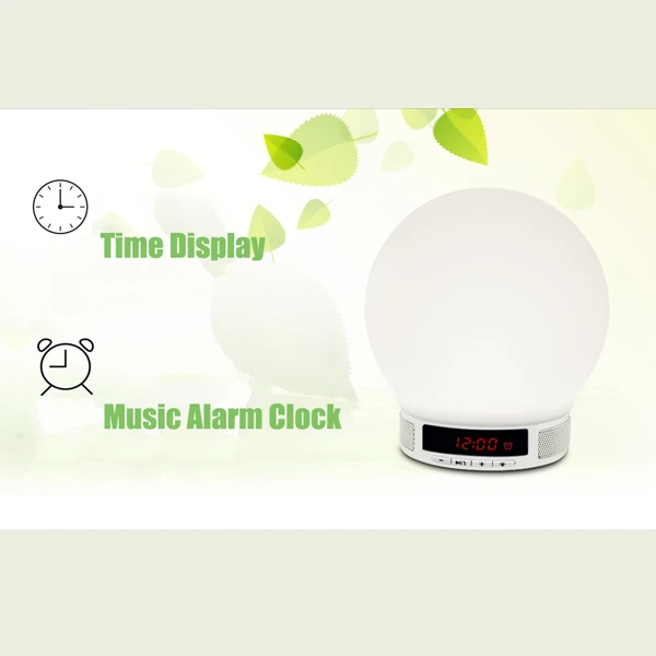 2015 New Arrival Romantic Lighting Bluetooth Speaker with Smart Alarm Clock table lamp | Освещение