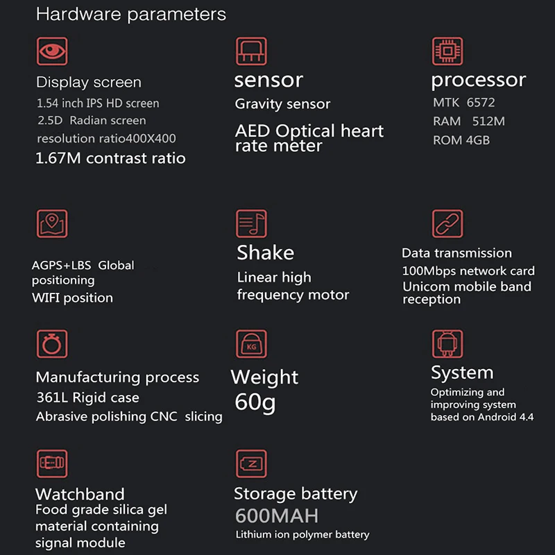 Модные Смарт-часы Fu &amp y Bill V7W с SIM-камерой для смартфона Android сенсорный экран часы