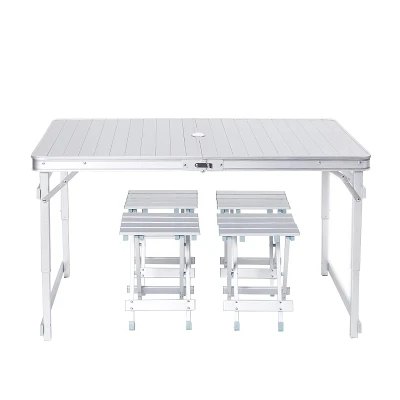 値段 屋外レジャーオールアルミビーチピクニックストール釣り駆動リフトポータブル折りたたみテーブルと椅子