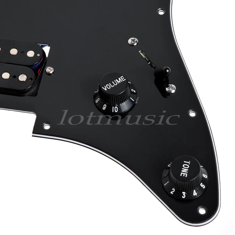 2 шт. черная HH нагруженная царапин пластина pickguard Пикапы Для струна гитары Замена |