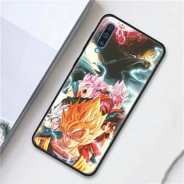 008 Мягкий чехол для телефона Goku Dragon Ball Z Super Saiya s для samsung Galaxy A10 A20 A30 A40 A50 A70 A6 A7 A8 Plus A9 M30 M20 черный чехол C - Цвет: 008