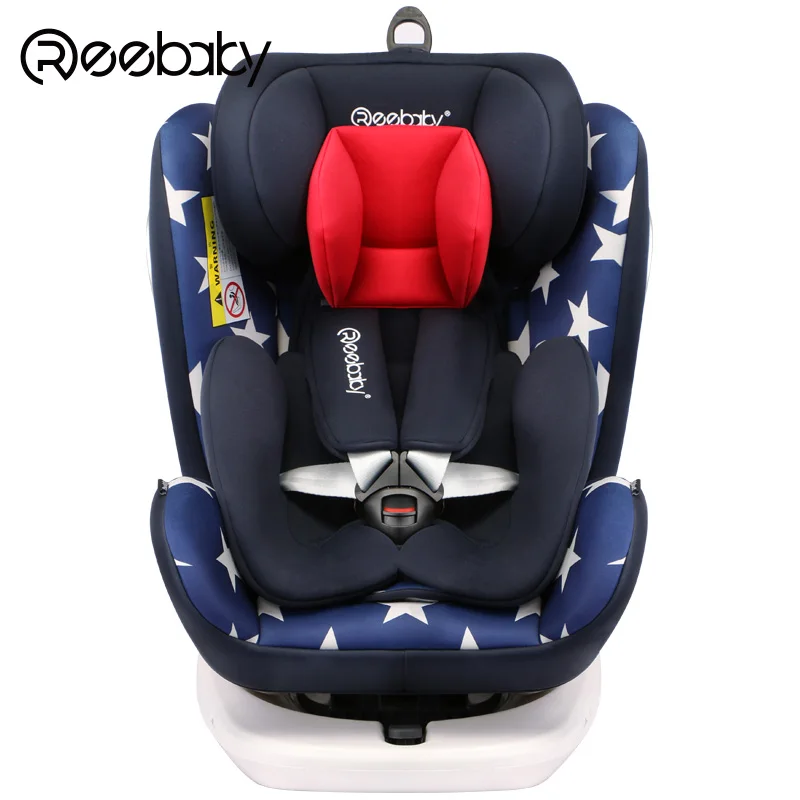 Captain America Reebaby Murphy автомобильное детское сиденье безопасности с Isofix интерфейс 0-12 лет ребенок может лежать детское автокресло с основанием - Цвет: Captain America