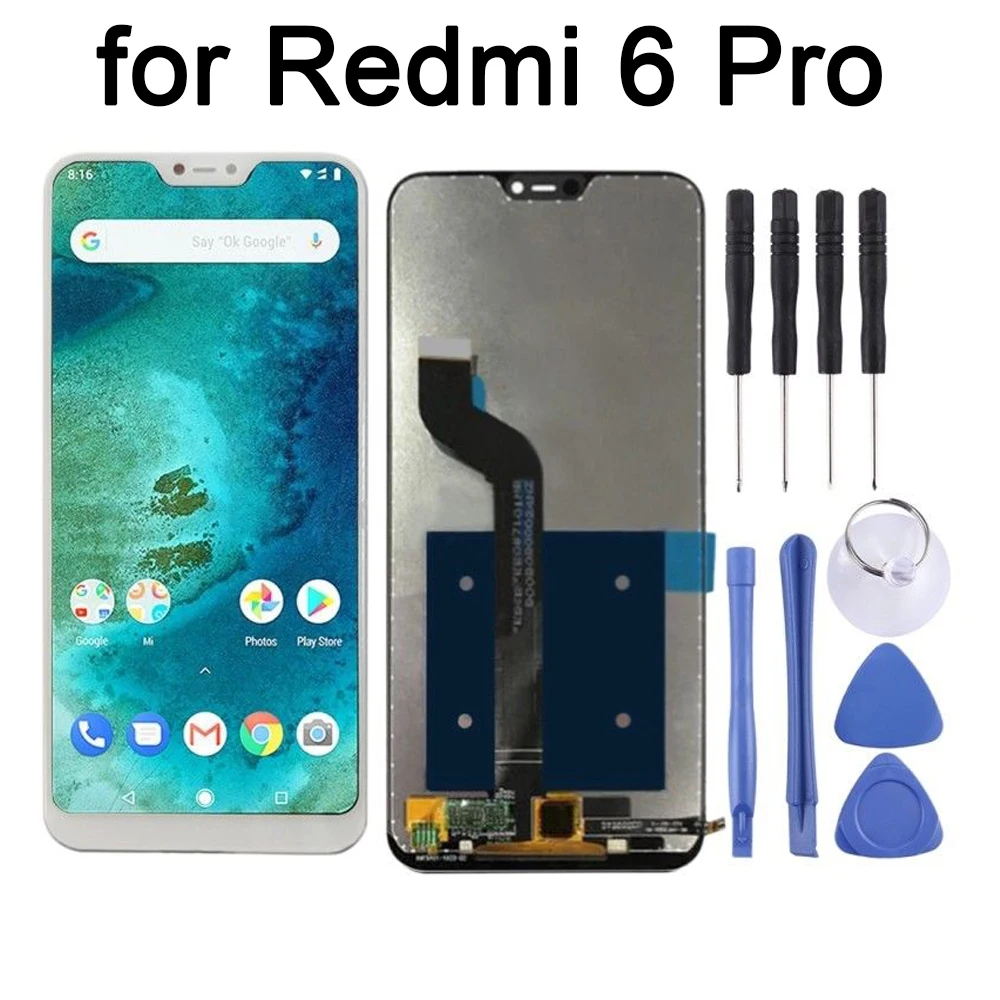 Оригинальный IPS ЖК дисплей для Xiaomi Redmi 6 Pro с сенсорным экраном дигитайзер сборка