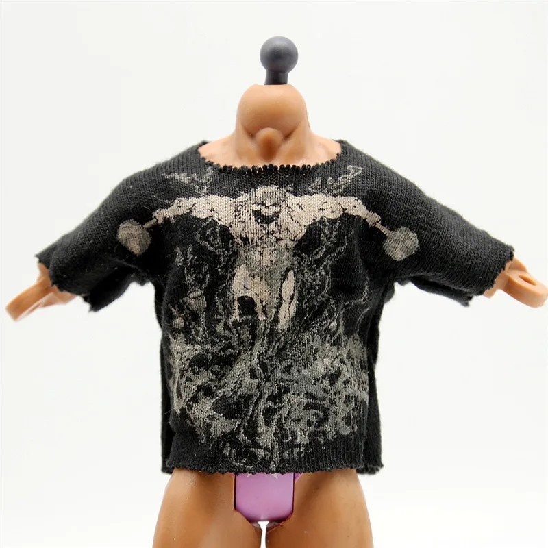 black HH t Борцовские гладиаторы футболки для фигурок борец Фигурки ПВХ модель игрушки - Цвет: black HH t