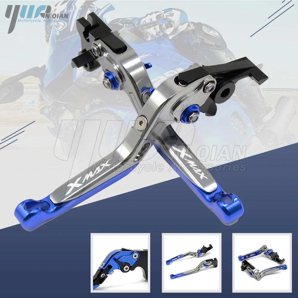 Поворотные регулируемые тормоза мотоцикла для Yamaha XMAX X MAX 300 2017 2018 CNC Выдвижная