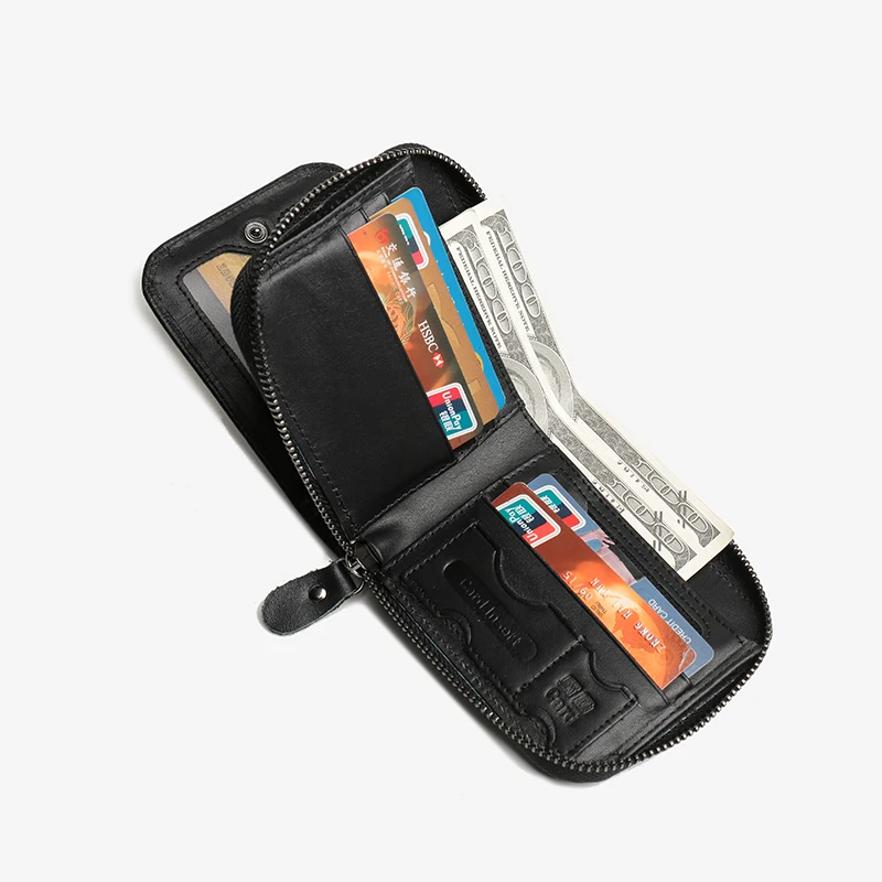 MVA Card Holder Purse Men Wallet Short Vintage Genuine Leather Organizer Wallets Brand Male Coin New | Багаж и сумки