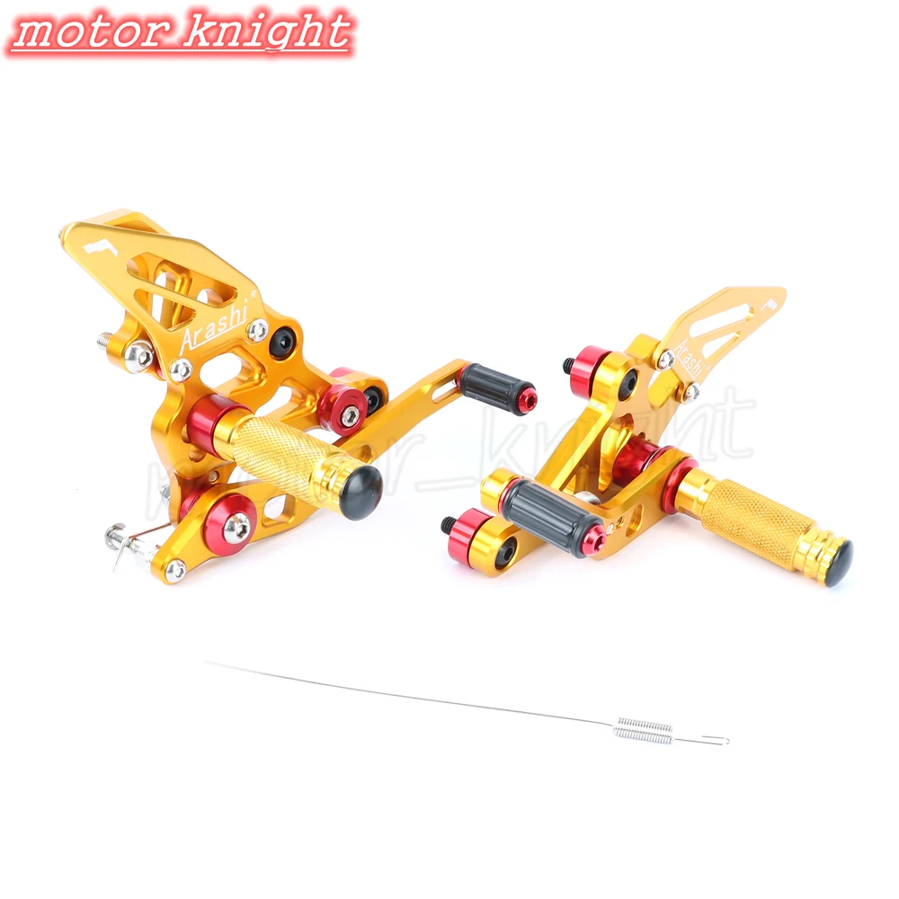 Мотоцикл Запчасти для fz07 FZ 07 CNC регулируемый задний Набор Rearsets Подножка MT MT07 2014 2015
