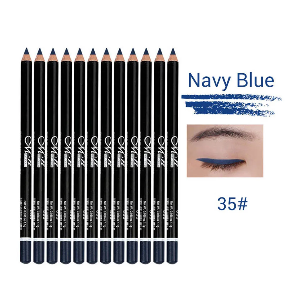 12 Pcs/Set Eyeliner Pencils Waterproof Eyebrow Lipsticks Lip Liner Pen Cosmetics Eyes Makeup Tool OR88 | Красота и здоровье