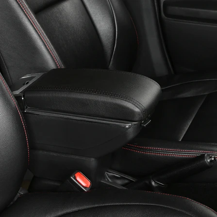 D Styke All Black Центральная консоль коробка для хранения для Chevrolet Sail 3 подлокотник коробка вращающийся двухслойная пепельница зарядка через usb аксессуары для украшения автомобиля - Название цвета: D Styke All Black