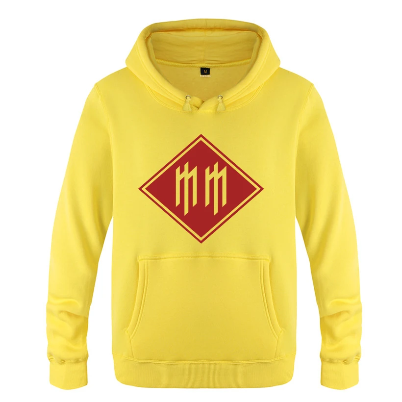 

Marilyn Manson Logo Hoodies Men 2018 Men's Pullover Fleece Hooded Sweatshirts