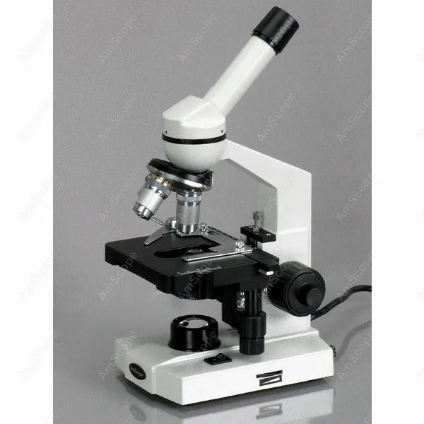Монокулярный композитный микроскоп принадлежности AmScope 40X 2500X светодиодный