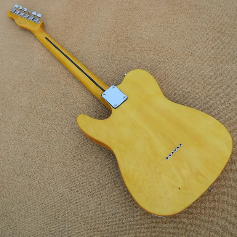 Заводская поставка новинка 2021 картонная доска telecaster из желтой древесины 6 струн