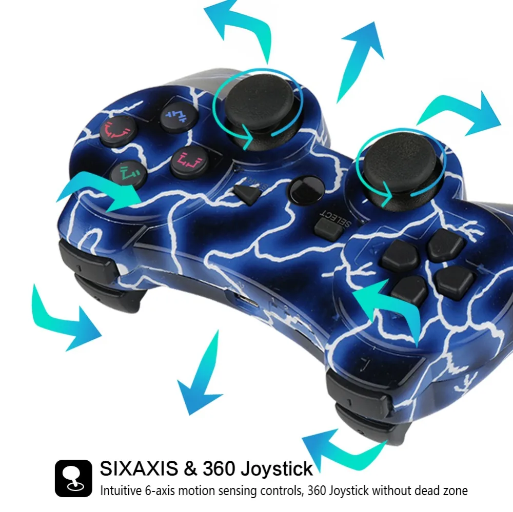 K Ishako 1 шт./2 шт. беспроводной Bluetooth игровой контроллер для p3 PS3 контроллер Джойстик Геймпад пульт дистанционного управления