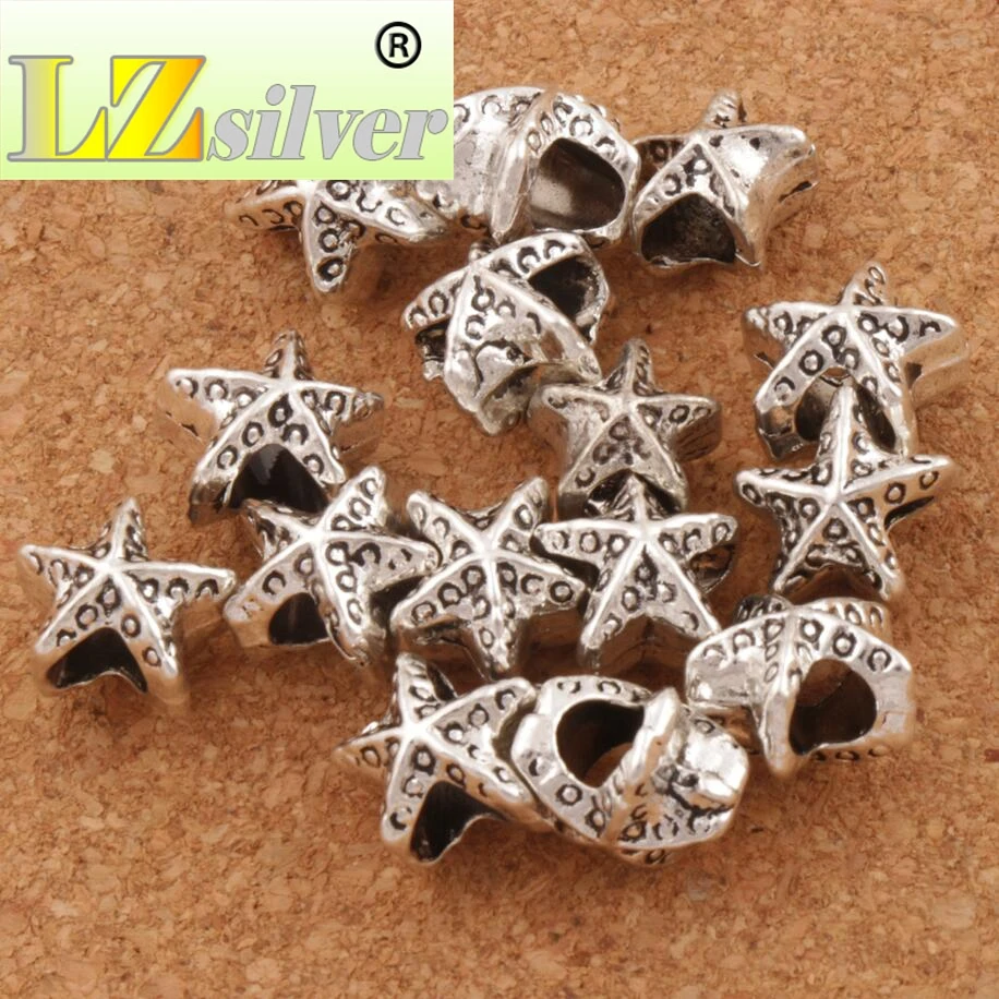 Бусины из цинкового сплава с большими отверстиями 9 6x10 3x8 3 мм 24 шт.|jewelry diy|big hole