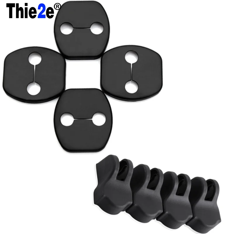 Стайлинг автомобиля отделка дверного замка чехлы для защита от дверных пробок