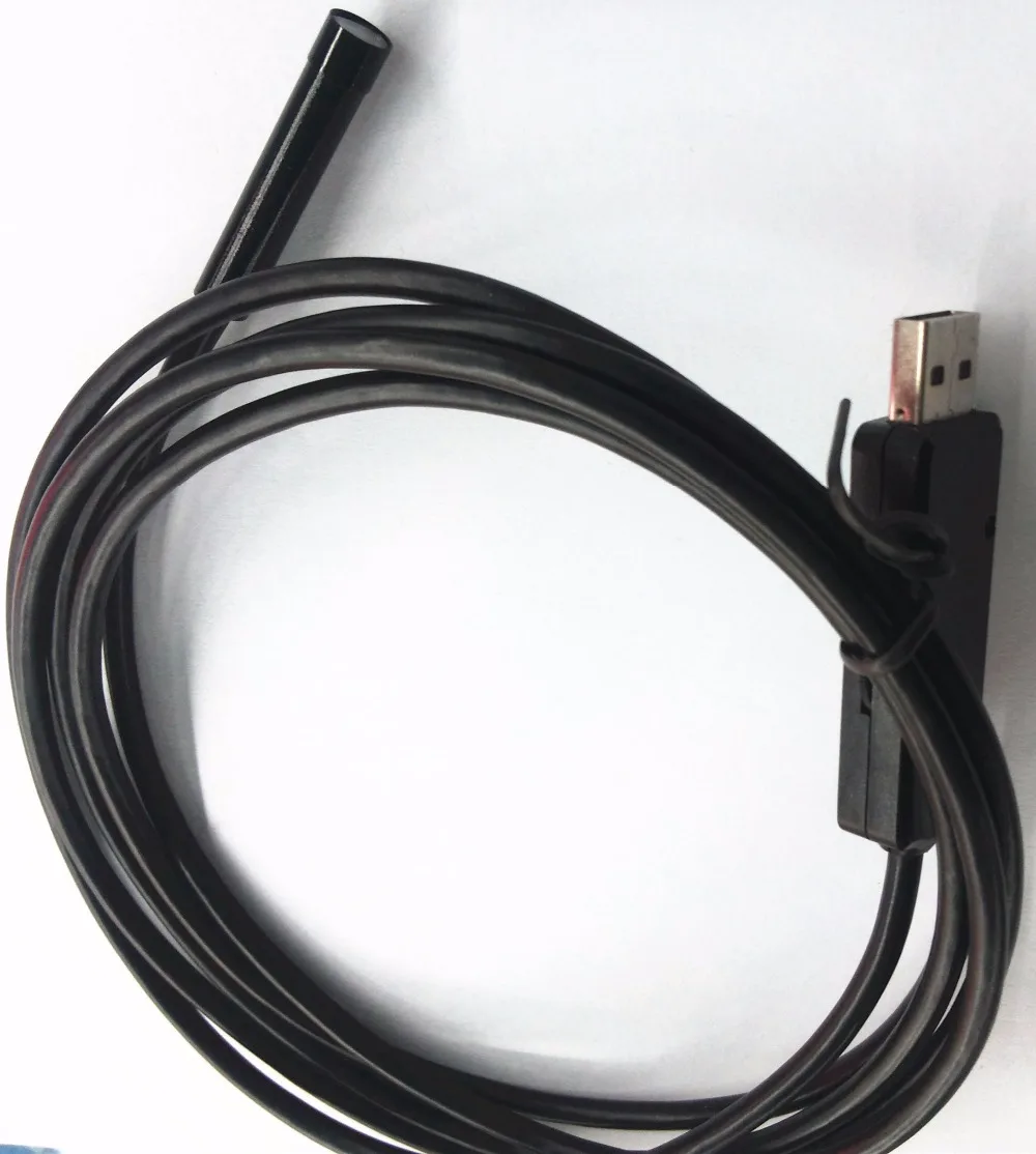 USB эндоскоп с камерой 2 м 7 мм 300000 пикселей цифровой микроскоп CMOS Бороскоп