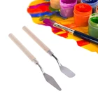 Палитра текстурных художественных скребков, нож, шпатель, ящик, акварель, студенческий художественный Рисунок для рисования, инструмент для рисования, смесь масляных пигментов