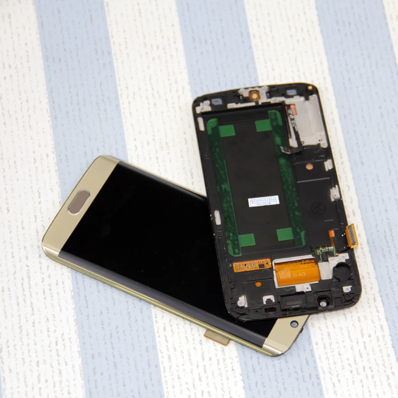 1 шт. ЖК-дисплей для SAMSUNG Galaxy s6 edge G925 G925F G925I ЖК-дигитайзер в сборе с рамкой