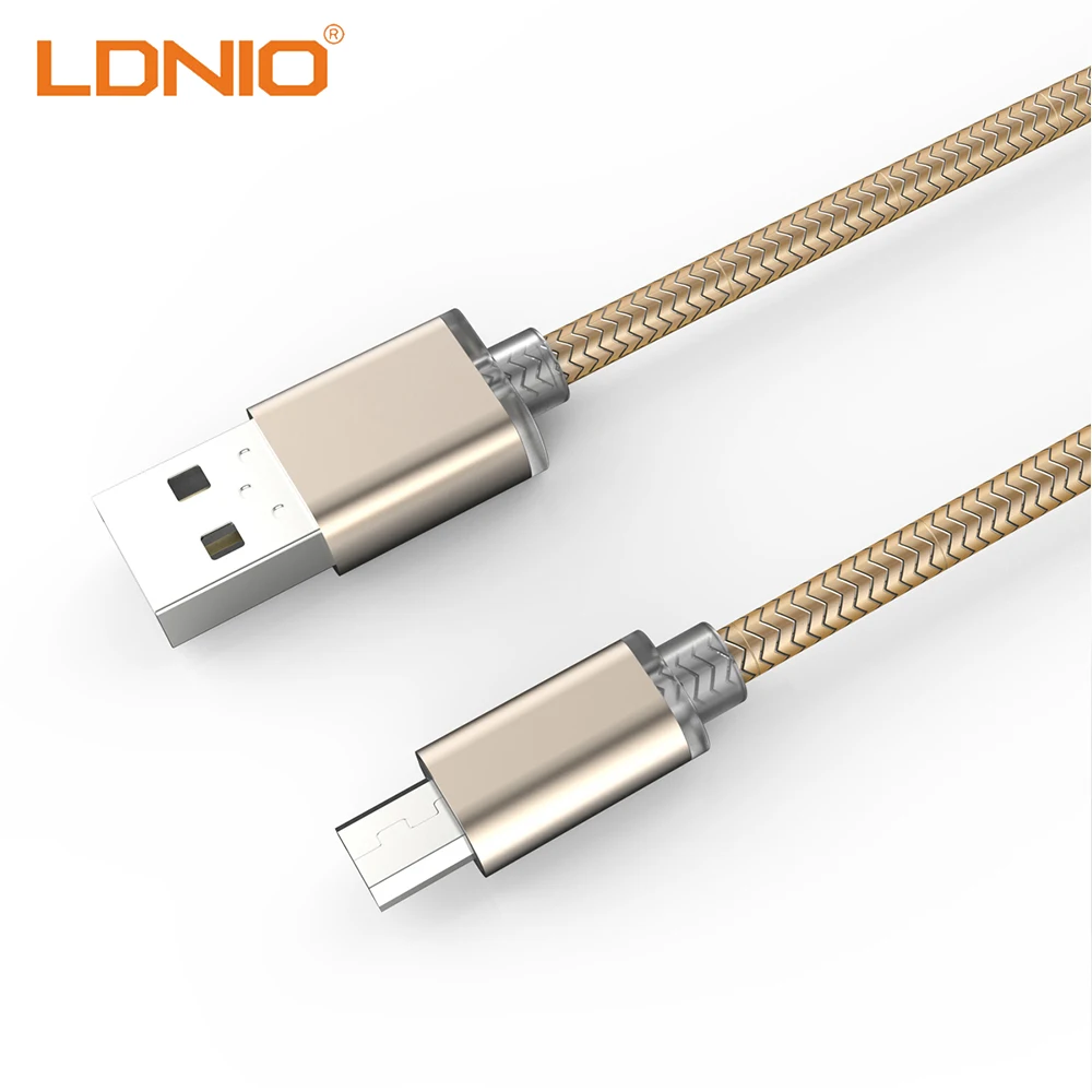LDNIO Micro usb кабель с разъемом Lightning для мобильного телефона Iphone samsung 2m линия передачи