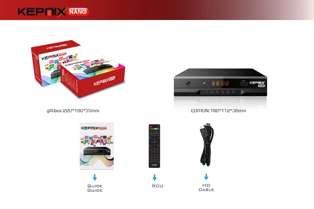 Hevc спутниковый ресивер DVB-S2 Kepnix nano h.265 m3u xtream поддержка bqcam PowerVu Biss cam Youtube для Саудовской Аравии