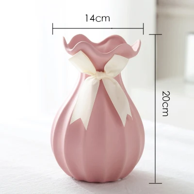 A3 pink Керамическая ваза современная модная керамическая ваза для цветов креативный подарок Кабинет Настольная ваза для цветов для дома свадебное украшение - Цвет: A3 pink