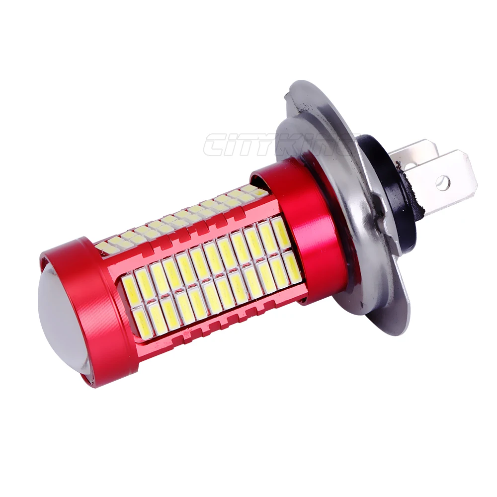 1 x H7 светодиодный высокое Мощность светильник для h4 h7 4014 106SMD туман