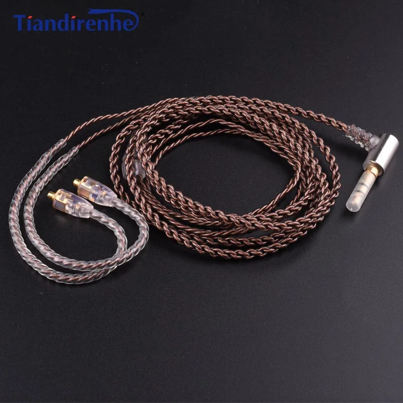 Tiandirenhe обновление DIY MMCX кабель для Shure SE215 SE425 SE535 SE846 наушников AUX 3 5 мм провода с