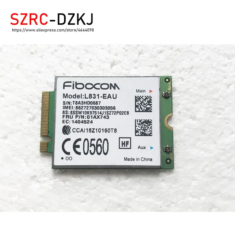 XMM7161 Cat4 M.2 WWAN L831-EAU 4G LTE модуль для lLenovo Thinkpad X270 T470 L470 L570 T570 P51S MIIX 510-12IKB FRU 01AX743 |